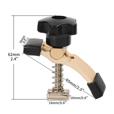 Flexible T-Slot Hold Down Clamps For CNC Router, Adjustable Rotating Pivot And Height, Multi Angle Positioning For Varying Thicknesses