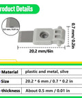 4Pcs Steel Tool Head Cutter Scraper Blades Replacement For X1 P1 A1 Series 3D Printers, plastic and metal, size 20.2x6mm
