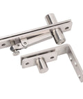 Stainless Steel Concealed Door Pivot Hinge With Adjustable Extension for wooden and secret doors, heavy duty hardware shown.