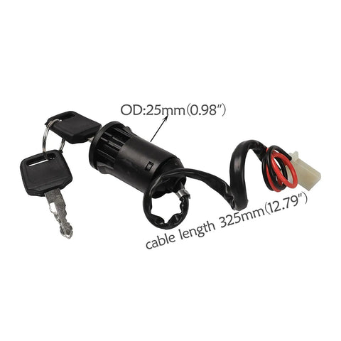 Ignition switch with keys for 72V 1500W Brushless DC Motor Kit With Differential Axle And Controller For DIY Electric Vehicles