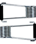 Grab These Four Pack Butterfly Spring Door Closers Featuring Slick Rubber Bumpers And A Universal Fit That Slides Right Onto Any Standard Hinge Pin For Whisper Quiet Self Closing Action On Closet Cabinet And Pantry Doors - chrome springs and rubber bumpers