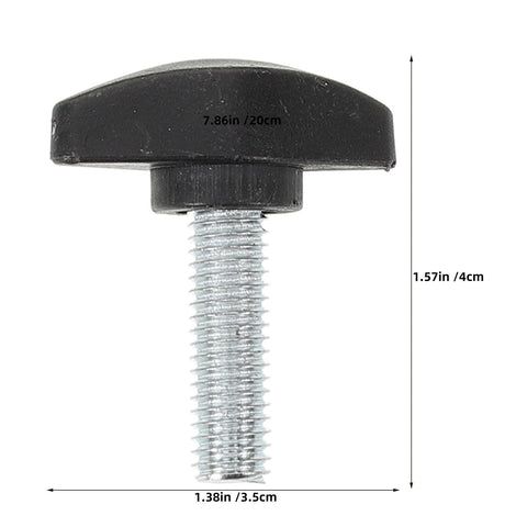 Adjustable Tee Wing Thumb Screws M8x25mm T Shaped Knobs with Black Grip Handle for Tool Boxes equipment and home maintenance