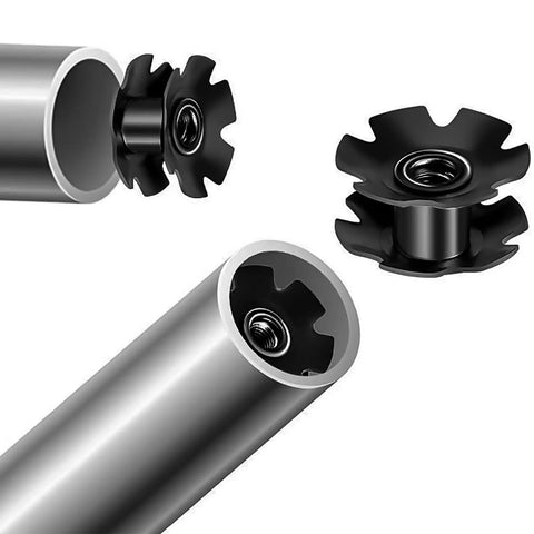 Bike Headset Top Cap Kit For 1-1/8 Inch Forks, Aluminum Alloy Or Carbon Fiber Construction, Includes Steel Bolt And Star Nut