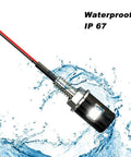Hella Bright 12V Waterproof License Plate Light Kit with LED bulb in water demonstrating IP67 waterproof feature