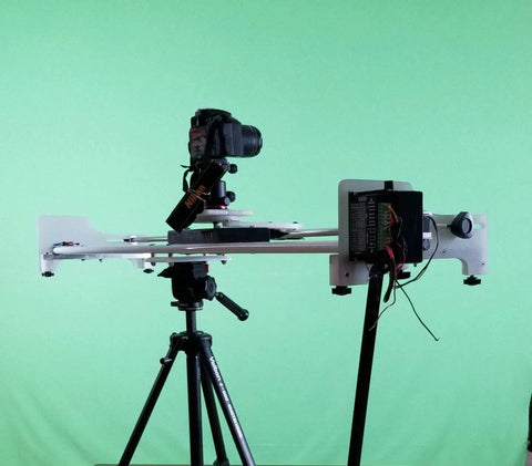 Camera setup on tripod using 4 Pack Stepper Motor Driver Kit For Nema 17 23 34 CNC Controllers, 4A 9-42V, precise motion control