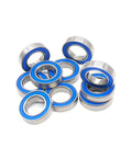 Thin Section 12x21x5mm ABEC-7 Ball Bearings 2RS With Blue Rubber Seal Built Tough Low Vibration 10 Pack Waterproof Coating