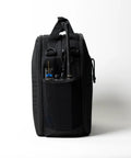 Side view of Ascend Flight Bag For Pilots: The All In One Carry Bag For Aviation Gear Like iPad, Kneeboard, Headset, Laptop showcasing pockets