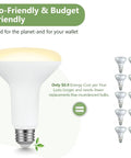 Dimmable BR30 LED Bulbs 65W Equivalent 650 Lumens 5000K Daylight Bright As Day For Recessed Can Lights E26 Base UL Listed 6 Pack