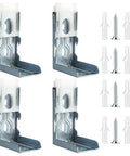 4 Pack Heavy Duty Zebra Shades Mounting Brackets Kit For 1-1/2 Inch Headrails with screws and anchors