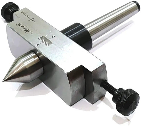 Pro Grade 3MT Taper Turning Attachment for Offsetting Lathe Tailstock, metal tool with hardened alloy steel point and ground shank