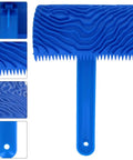 Professional Rubber Wood Graining Roller For Achieving A True Knockout Wood Grain Look On Drywalls And Hard Surfaces With A Comfy Non Slip Handle.