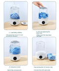 Portable Mini Washing Machine Rechargeable Compact Personal Laundry Sidekick For Underwear And Socks Lightweight Travel Quick Spin Cycle Hella Easy No Sweat Clean Everyday Gear in use with laundry steps.