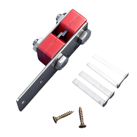 Heavy Duty Banding Strapping Tool With Ergonomic Handle, Tensioner And Cutter For Steel Wire Straps, components and screws visible