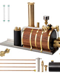200ML Copper Steam Boiler Generator With Thermal Insulation Automatic Gas Regulator Pressure Gauge Water Level Indicator And Waste Water Tank