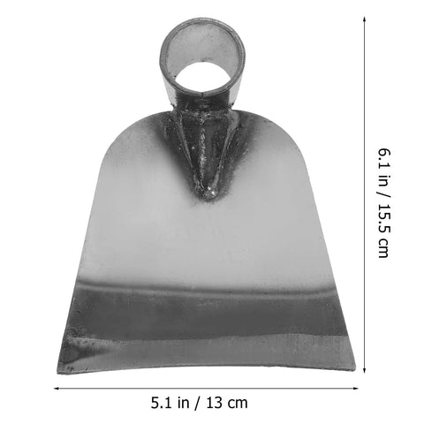 Pro Grade Stainless Steel Garden Hoe Head For Digging And Weeding Heavy Duty Handheld Tool 6.1 Inch Digger with dimensions