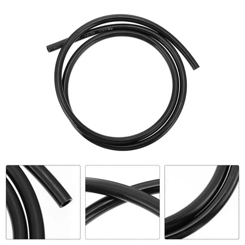 Practical And Sturdy Polyurethane Fuel Hose Kit 3pcs For Car And Bike Replacement Gasoline Petrol Line Tube System Black Ready To Go, black hose coil