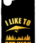 Hang Glider Art iPhone 16 Plus Case And Hang Gliding Gear For Men And Women I Like To Get High Gift For Open Sky Flyers