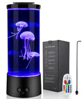 Lava Lamp Style Night Light With 16 Color Changing RGB LEDs, Gradient Illumination For Calm Bedroom Vibes, showing jellyfish effect