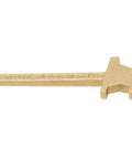 Bronze Alloy Non Sparking Straight Drum Bung Nut Wrench With Ring And Faucet Wrench shown on white background