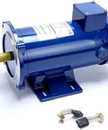 90V DC Motor 3/4 HP 1750 RPM 56C TEFC Permanent Magnet, Workhorse Continuous Duty Motor shown with accessory components