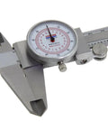 8 Inch Dial Caliper With Dual Readout Inches And Millimeters, Built Tough Stainless Steel, Shockproof, Zero Parallel Tolerance