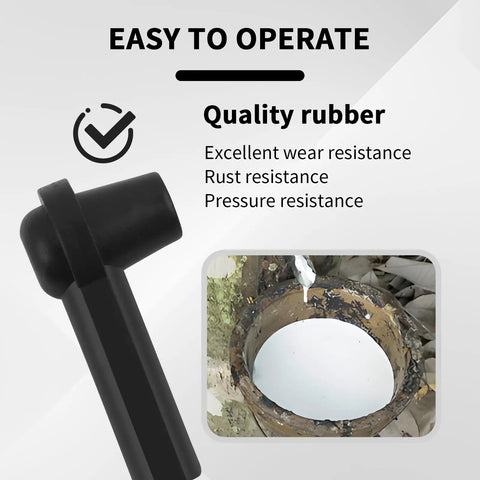 5 Piece Brake Bleeder Kit Connectors Set For Quick Brake Fluid And Air Changes, rubber connector showing wear and rust resistance