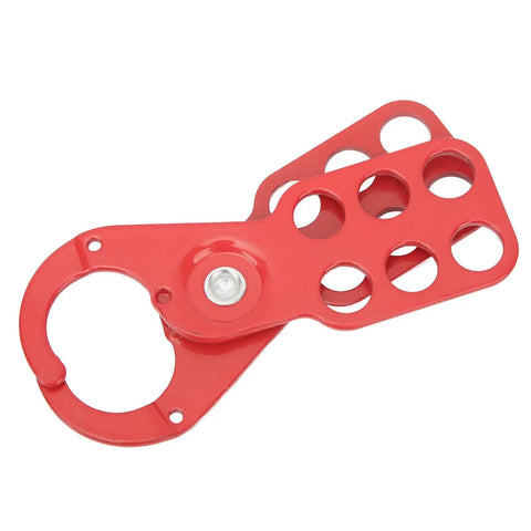 Lockout Tagout Kit With Non Conductive Padlock And 6 Hole Steel Hasp Tamper Proof For Industrial Equipment Maintenance Work 1 Inch Shackle Safe