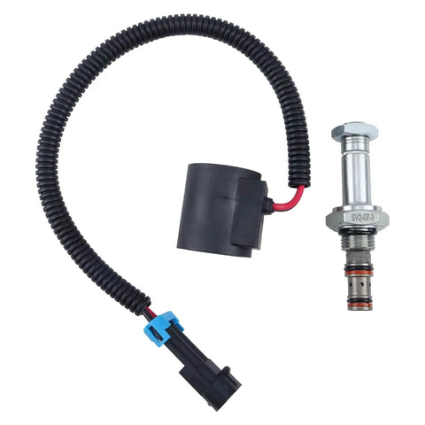 12V Solenoid Valve Coil And Hydraulic Spool Valve Stem Element Kit For Bobcat Skid Steer Loaders Replacement 6667687