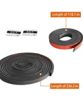Hardtop Freedom Panel Seal Kit Weather Stripping for 2007-2026 Jeep Wrangler JK JL and Gladiator JT Roof Drip Rail Seals