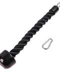 Beefy Heavy Duty Tricep Rope Attachment For Cable Machines Easy Grip Non Slip Rope With Stainless Steel Snap Hook Ideal For Home Gym Pulldown System.