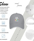 Light grey Lightweight Cotton Baseball Cap For Women And Men with subtle design, breathable unisex hat, perfect for adventures.