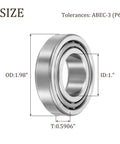 Rugged And Ready Heavy Duty Tapered Roller Bearing Cone And Cup Set With Chrome Steel Construction 1.0000 In Bore 1.9800 In OD 0.5906 In Thick