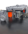 Full Auto Edge Banding Machine Woodworking Benchtop Station With Double Side Gluing And Auto Tape Cut Heavy Duty 110V showing precision components.
