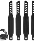 2 Pairs Adjustable Exercise Bike Pedal Straps for Stationary Bikes Universal Fit Rubber No Slip Foot Straps For Home Gym