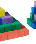 Wood Counting Cubes For Kids 1 Inch Blocks Pack Of 100 In Six Colors For Preschool And Classroom Math Learning, Kid Friendly Hands On Counting