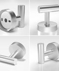 Heavy Duty Stainless Steel Towel Hooks 4 Pack Brushed Nickel Wall Mounted Robe Hangers For Bathroom Kitchen Hotel And Garage SUS304 Durable Tough As Nails Build