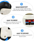 Set Of 4 Heavy Duty Workbench Caster Wheels With Leveling Feet 500kg Capacity Swivel Transport Casters For Industrial Equipment Non Slip Wear Resistant Stable And Easy To Maneuver. close-up of wheel and leveling foot