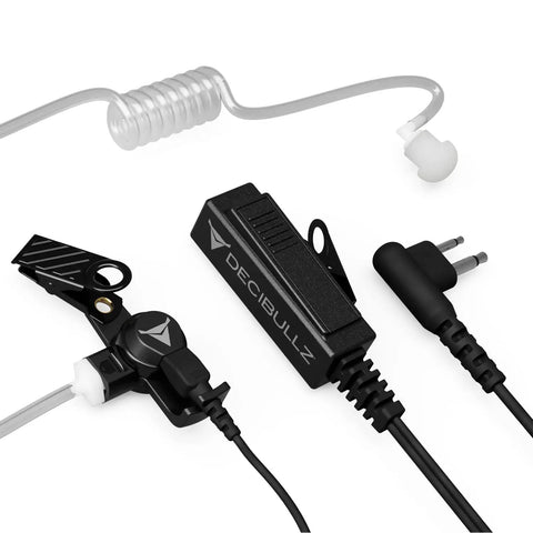 Covert Acoustic Tube Two Way Radio Headset With Clear Coil Cable Stealth Earpiece Audio Set For Two Way Radios 2 Pin 2 Point 5mm 3 Point 5mm