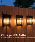 12 Pack Solar Fence Lights Outdoor Waterproof Lighting For Fence Garden Yard Deck And Stairs Auto On Solar Powered Weatherproof