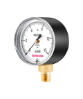 Low Pressure Diaphragm Type Gauge For Water And Air Systems, 0 To 15 Inches Of Water Range, 2-1/2 Inch Dial, 1/4 Inch NPT Lower Mount