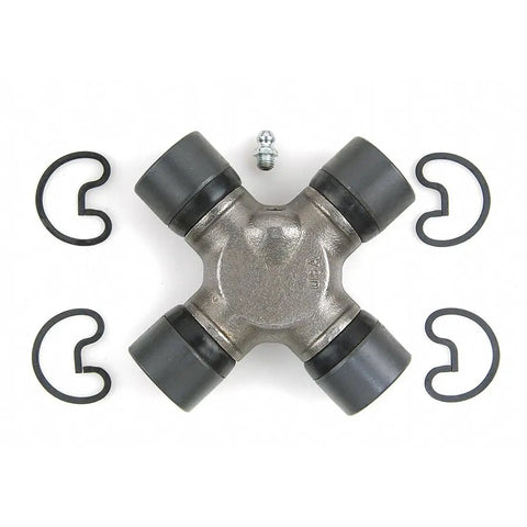 Top Tier Universal Joint Replacement For Rear Axle On Dodge Ram 1500 And Chevy C2500 To Fix Driveline Vibration And Boost Smooth Power Transfer Greatly, metal U-joint with clips