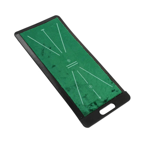 Portable Golf Swing Training Mat With Velvet Surface Non Slip Grip For Indoor And Outdoor Practice Trajectory Analysis