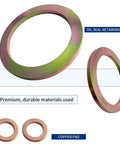 Harley Davidson 41mm Front Fork Seal Driver Kit For Touring And Softail Models sealing rings and copper pads close-up