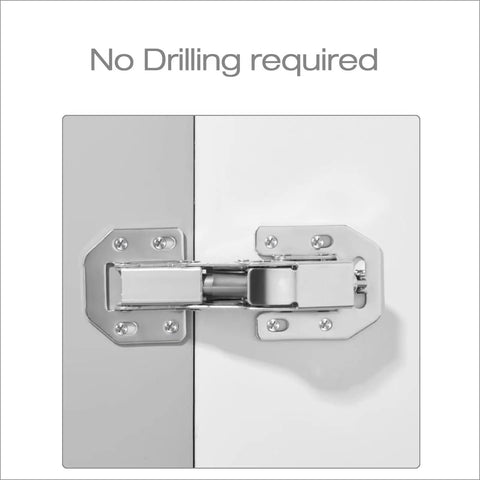 4 Pack Easy Install Cabinet Door Hinges With Soft Close Full Overlay And Insert Hinge highlighted, no drills required.