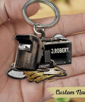 Dope Welder Themed Personalized Acrylic Keychain And Ornament With Two Sided Design Featuring Two Sizes 5 Cm Keychain
