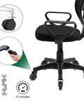Smooth Operator Heavy Duty 3 Inch Rubber Office Chair Caster Wheels 5/16-18 Thread Standard Stem with black chair and caster installation.