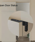 Heavy Duty Stainless Steel Door Hinge Kit for Cabinets Cafes Gates and Fences, 130 Lbs Capacity, black finish, flush mount on open door