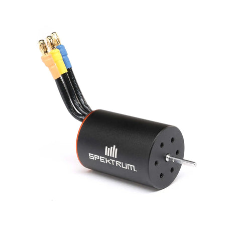 4500Kv 4 Pole Brushless Motor Upgrade For 1/12 Losi NASCAR AWD RC Racecar SPMXSM4700, black casing with wires