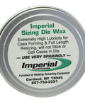 Front view of 1 oz Imperial Sizing Die Wax tin for case forming and resizing