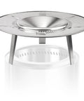 Heat Deflector for 19 to 20.5 Inch Fire Pits with Portable 304 Stainless Steel Diffuser on fire pit, 360 Degree Cozy Warmth